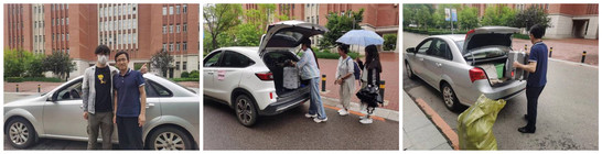 生命学院开展“爱心一公里”党员志愿者为毕业生送行活动