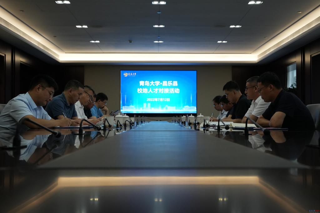 昌乐县一行来访我校