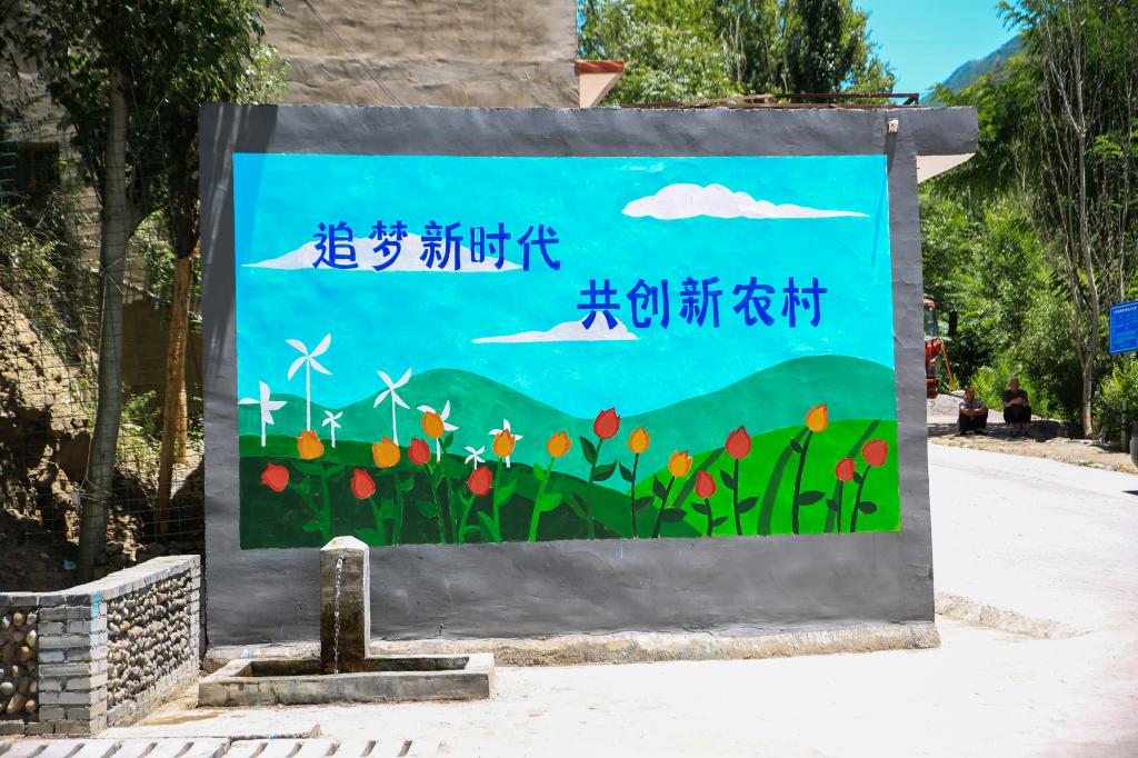 妙手丹青文化墙，天大学子打造高颜值美丽乡村