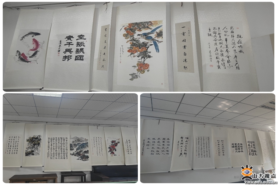 ［校园文化］离退休职工书画摄影展举行
