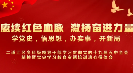 【心得体会专刊】二道江区乡科级领导干部学习贯彻党的十九届五中全会精神暨党史学习教育专题培训心得体会