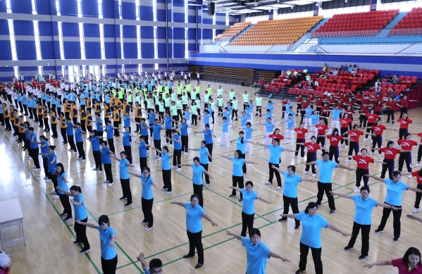 国科大代表中科院获得中央和国家机关职工运动会广播体操比赛二等奖