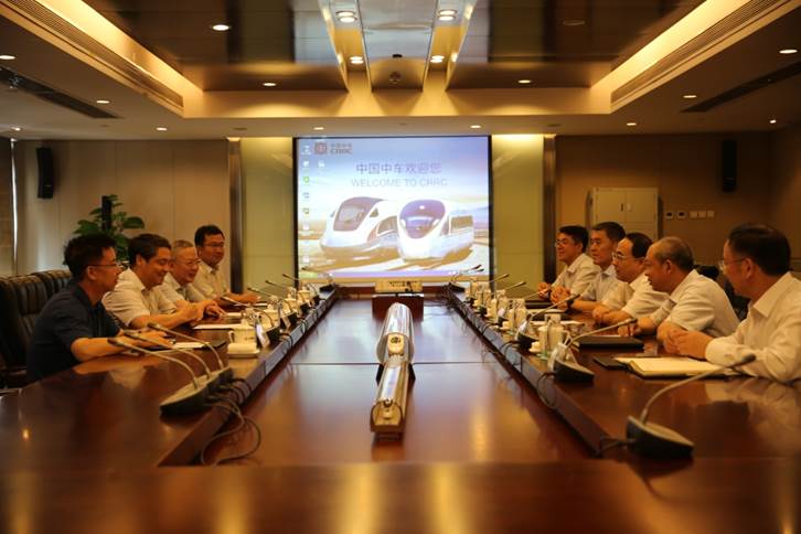 王稼琼一行赴中国中车股份有限公司调研座谈