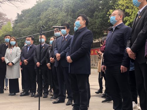 王亚杰一行看望慰问我校两所附属医院援鄂医疗队员