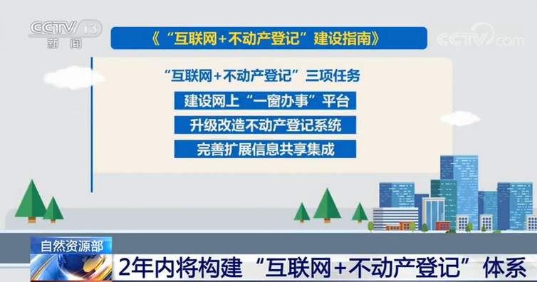 自然资源部：2年内将构建“互联网+不动产登记”体系