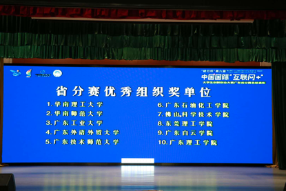 我校首获“互联网+”省赛优秀组织奖