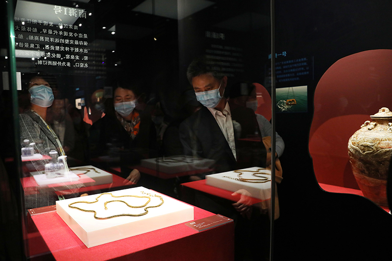 “中国古代航海文物大展”在中国航海博物馆开幕