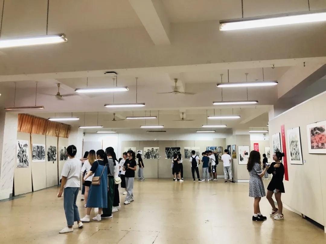 【庆祝建党百年】我校举办“师生心向党建功十四五”师生书画展