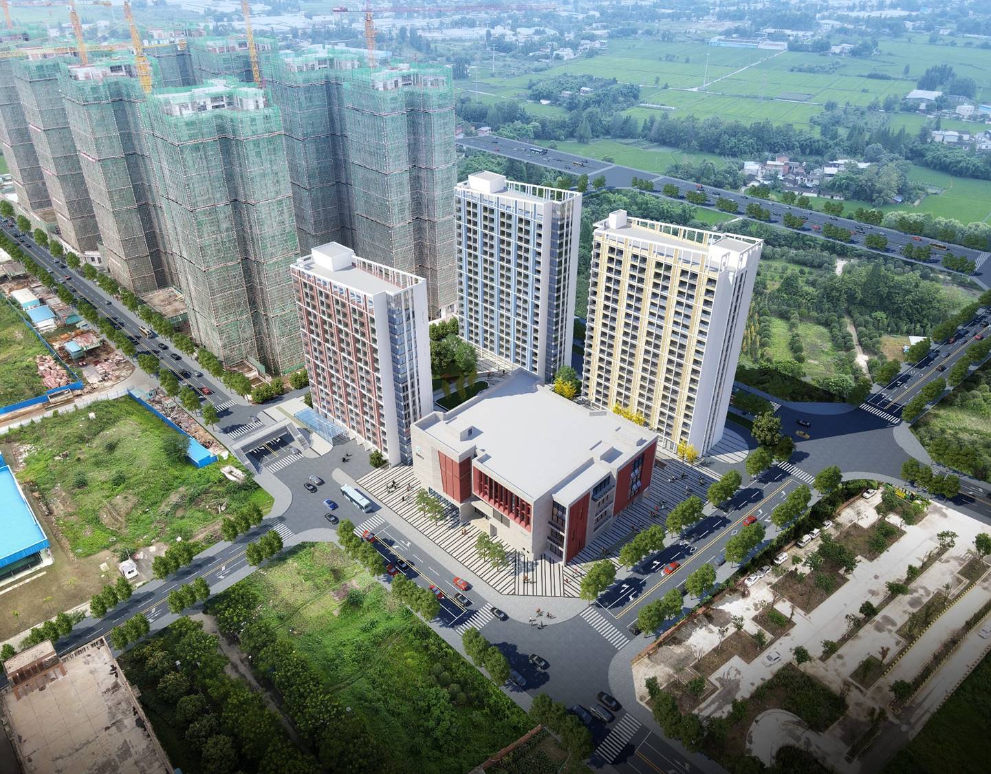 成都校区北校区学生公寓及配套项目开工典礼举行