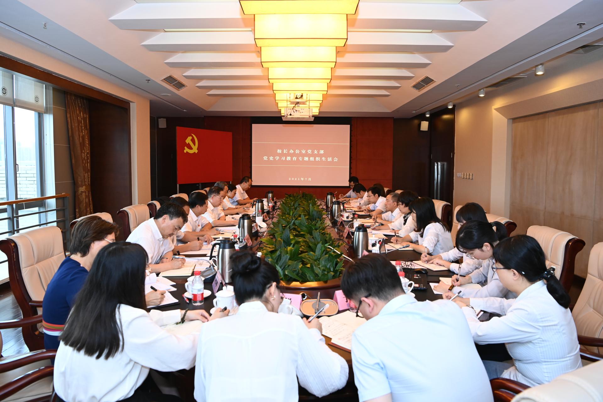 教育部党史学习教育高校第十一巡回指导组到西南财经大学指导校长办公室党支部专题组织生活会