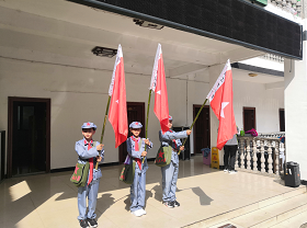 山西长子县鹿谷小学重走长征路活动圆满结束