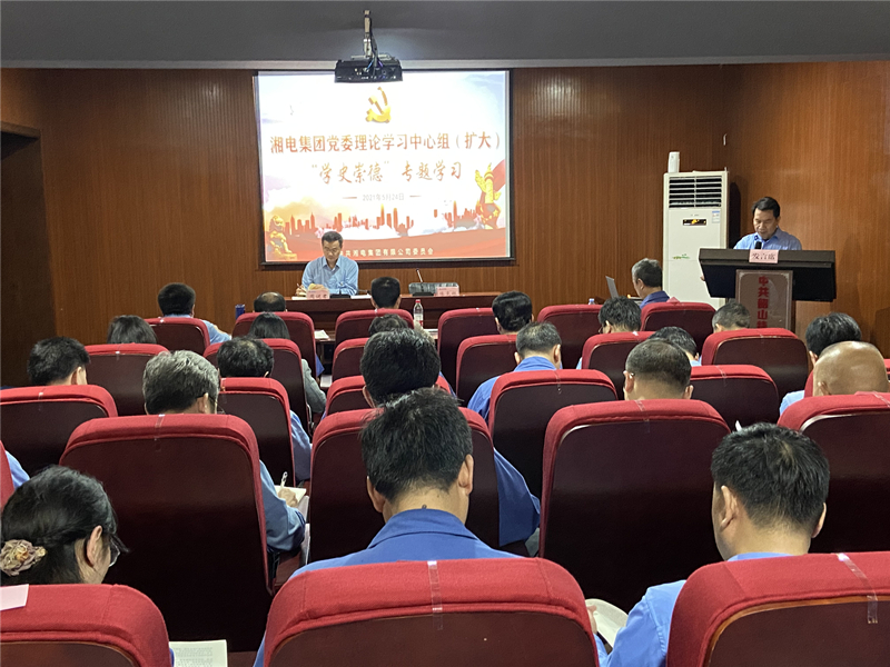 湘电集团有限公司党员干部开展“学史崇德”主题党日活动