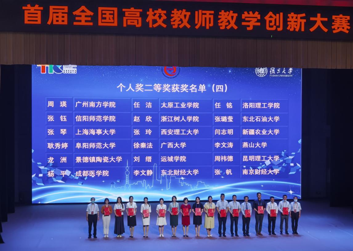 我校人文与外国语学院教师荣获首届全国高校教师教学创新大赛二等奖