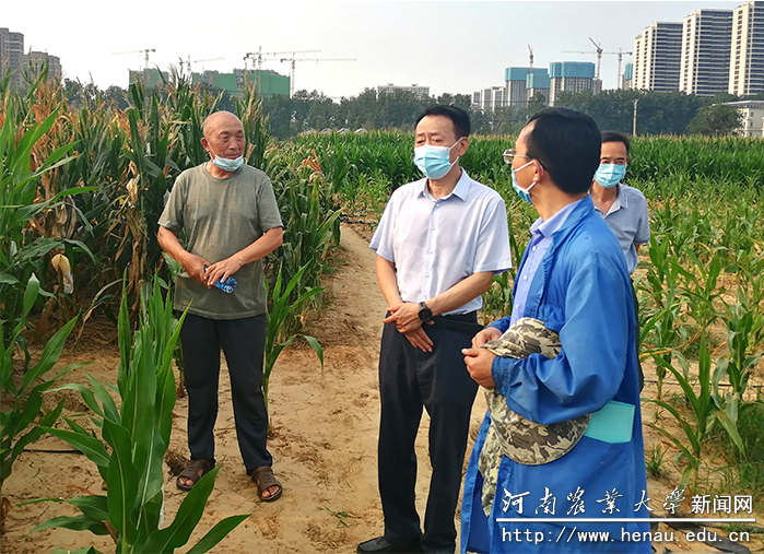 校党委书记魏蒙关到毛庄科教园区调研指导疫情防控和防汛减灾工作