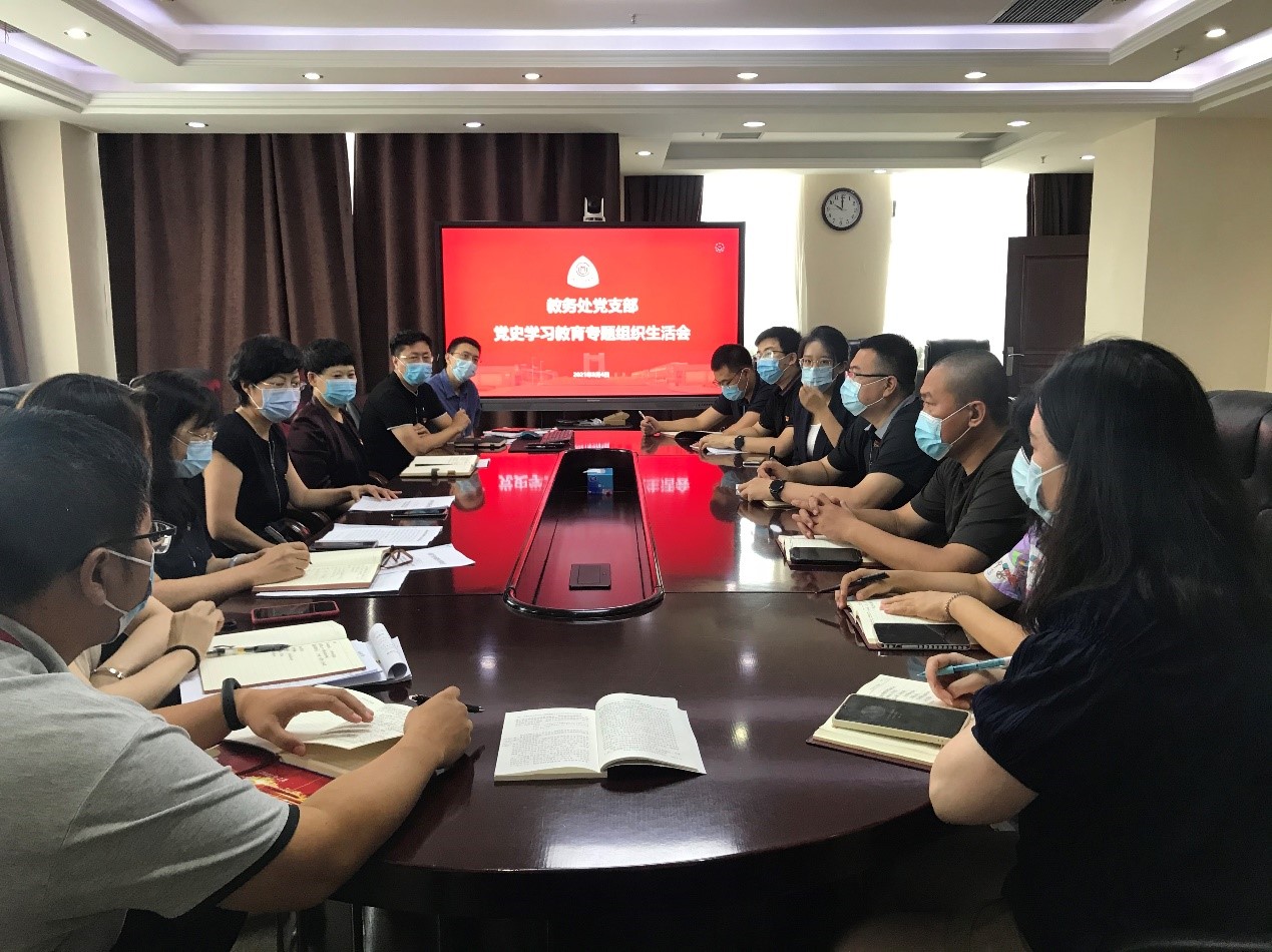 党委常委、副校长刘莹同志参加所在党支部党史学习教育专题组织生活会