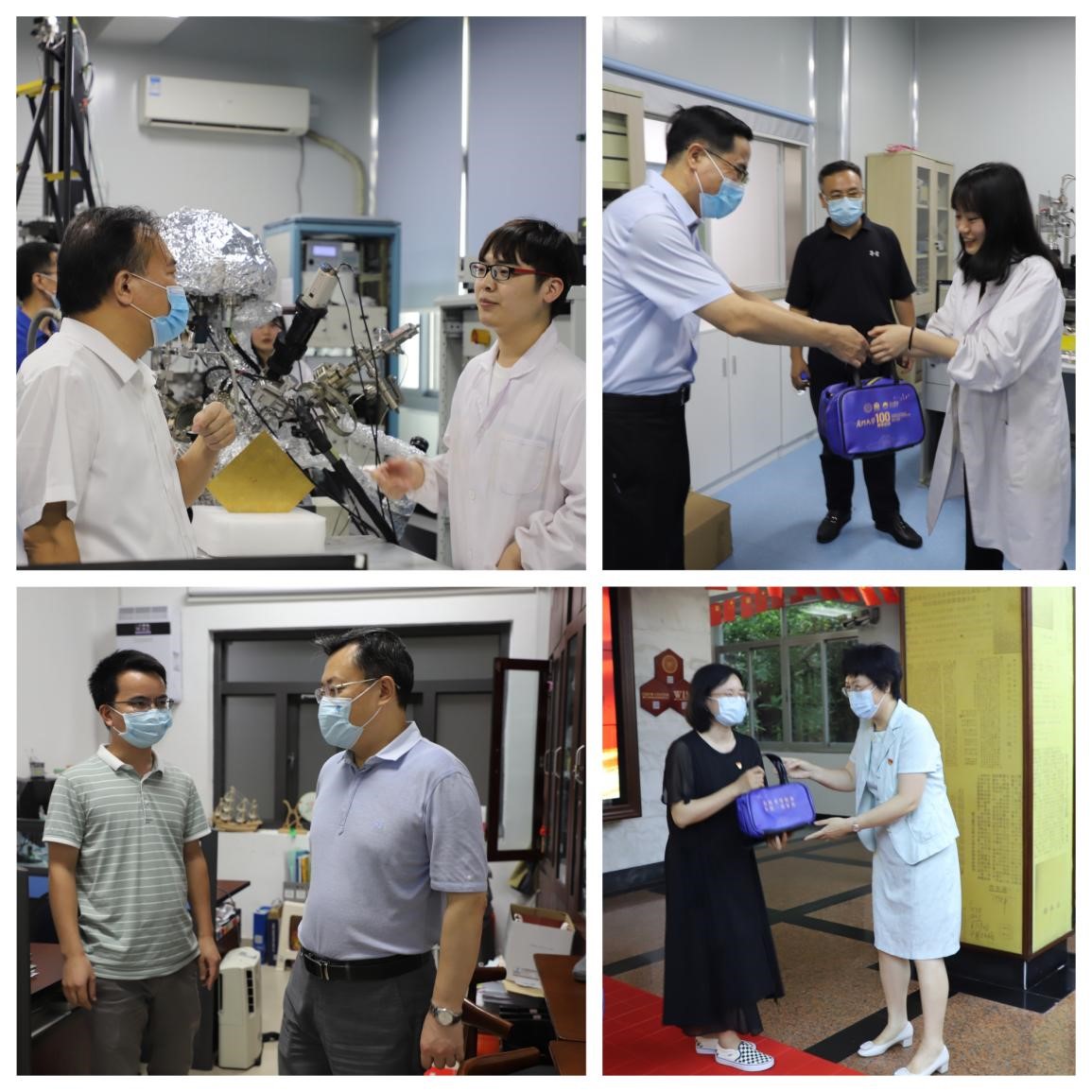 校领导慰问留校师生员工检查校园疫情防控工作