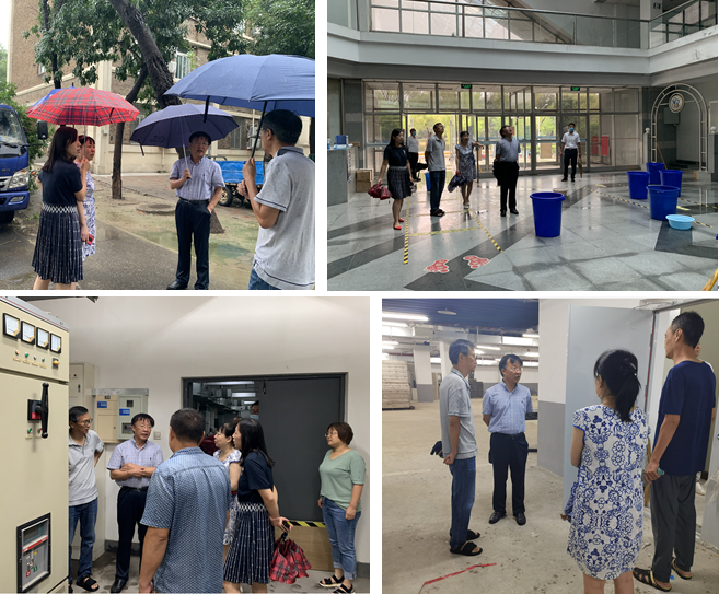 张凤宝视察校园防汛工作