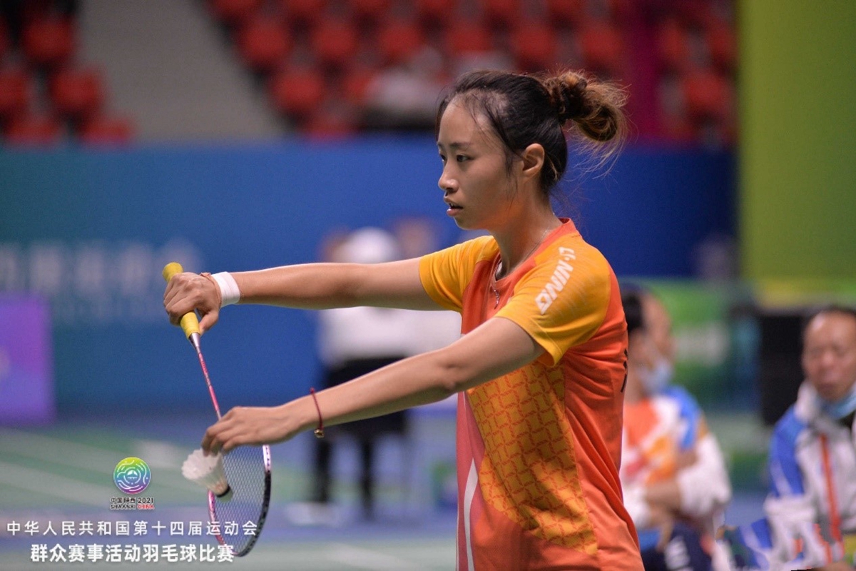 我校教师朱姝获第十四届全运会群众赛事活动羽毛球女子双打铜牌