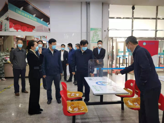 省纪委监委六室田成义主任一行来我校调研疫情防控工作情况