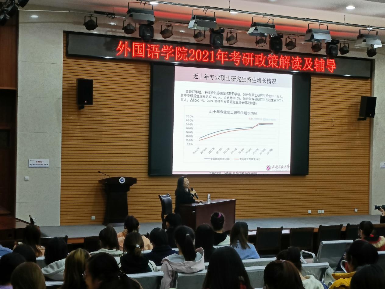 外国语学院举办2021年考研政策解读及辅导大会