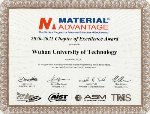 我校学生团队连续四年获“材料科学与工程全球最佳团队奖”