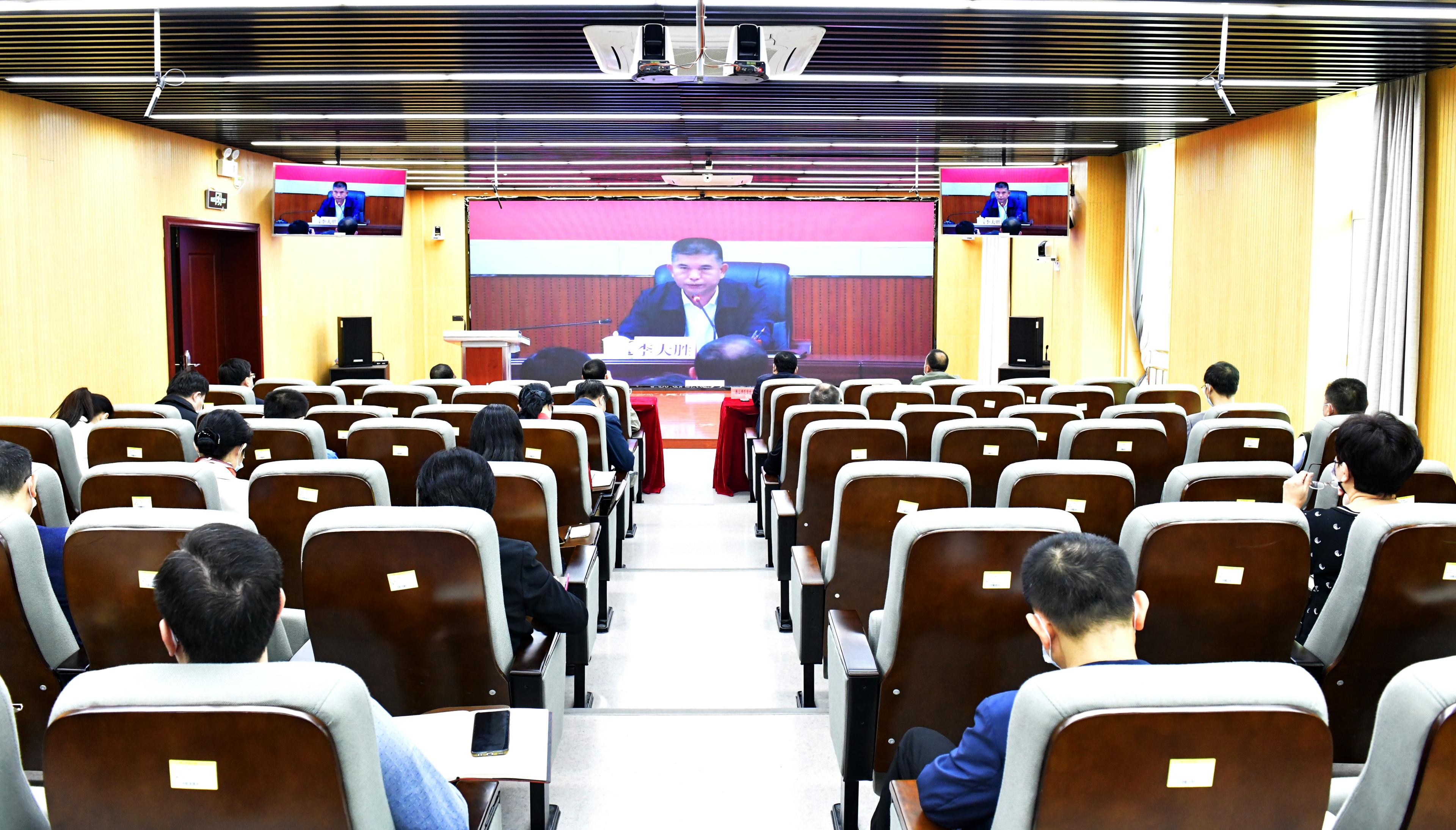 我校组织收看收听全省高校党史学习教育推进会