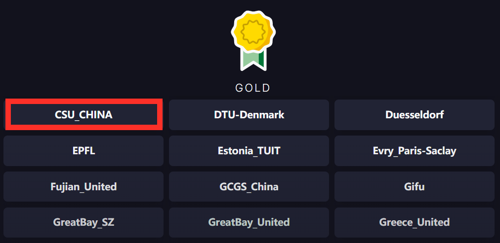 中南大学代表队再获国际基因工程机器大赛金奖