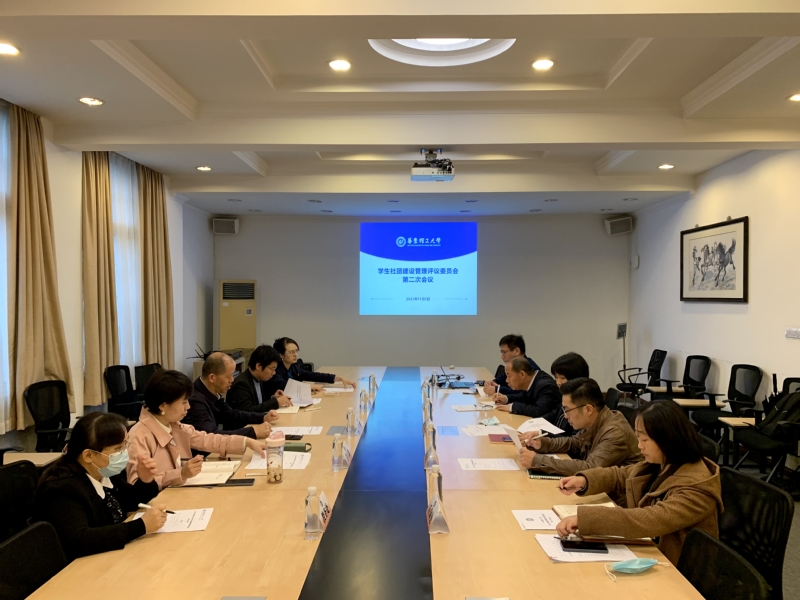 学校召开学生社团建设管理评议委员会第二次会议