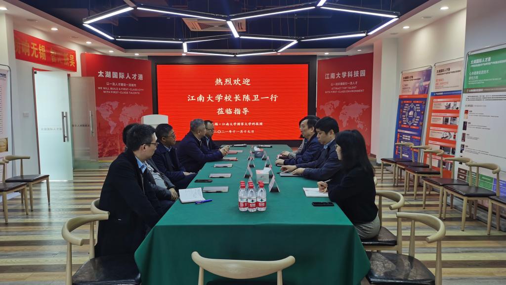 陈卫校长走访调研大学科技园