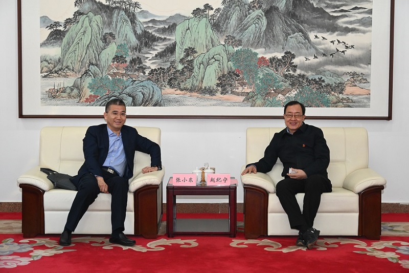 校党委副书记赵纪宁会见中国工商银行总行人力资源部总经理张小东一行
