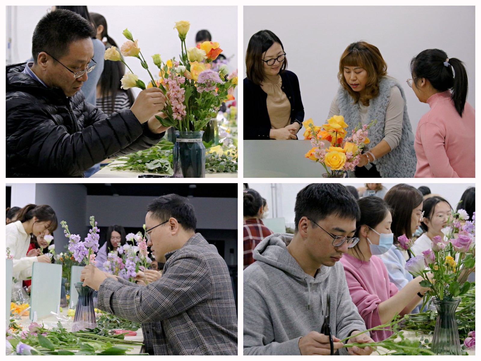 医学部工会举办插花活动