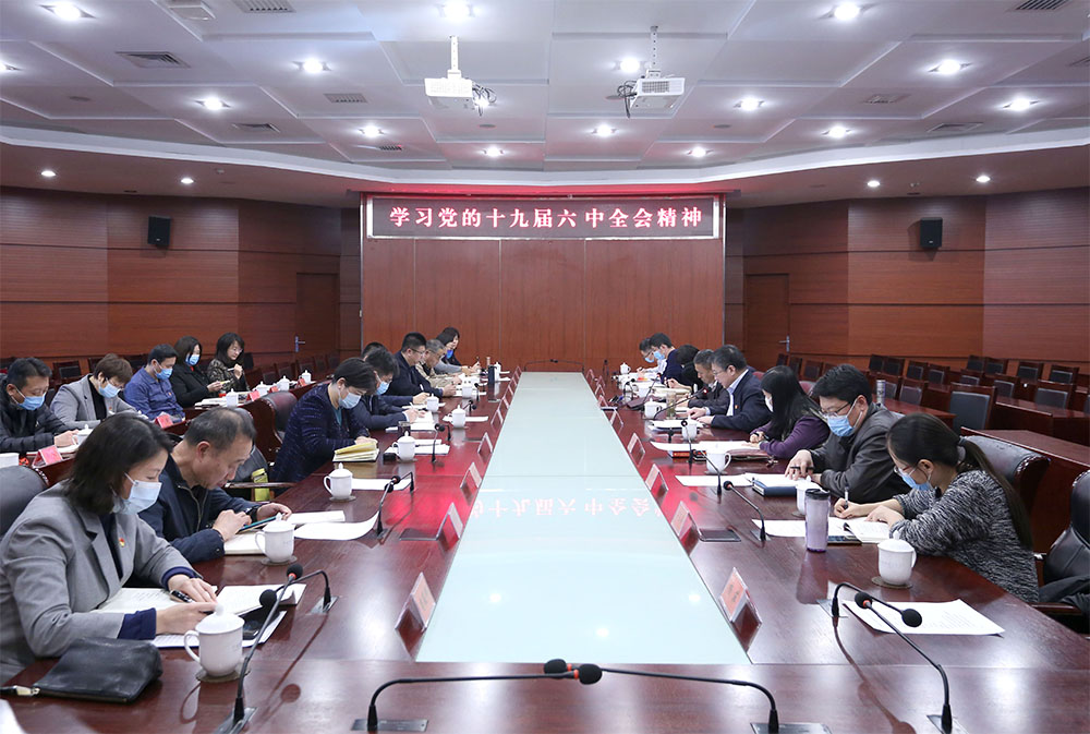 校部机关党委组织专题学习党的十九届六中全会精神