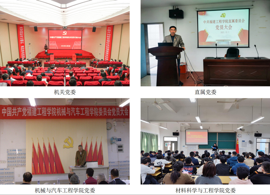 福建工程学院二级单位党委党员大会（党员代表大会）顺利召开