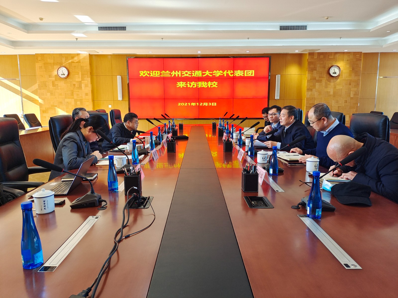 兰州交通大学副校长党建武一行来访我校