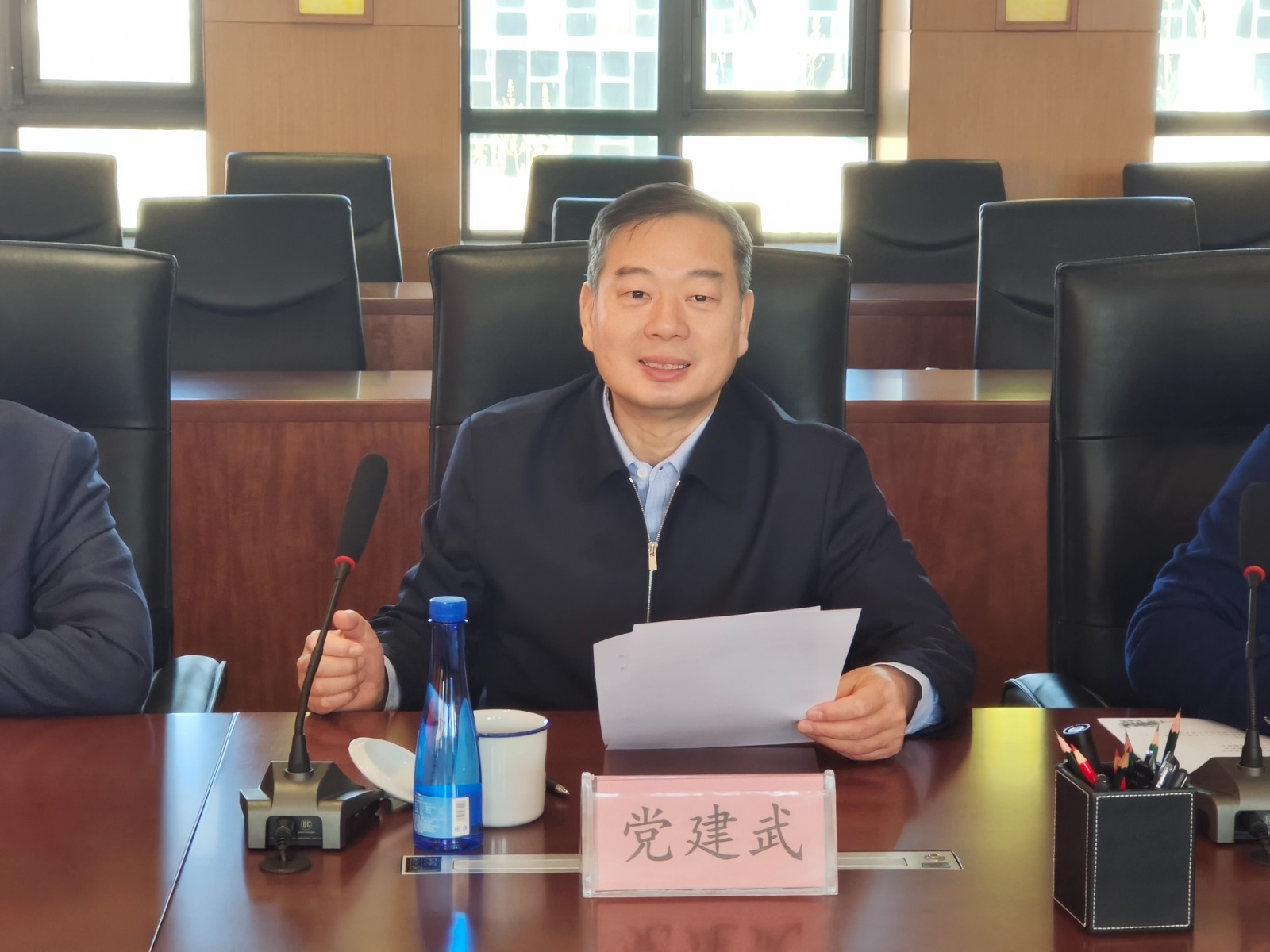 兰州交通大学副校长党建武一行来访我校