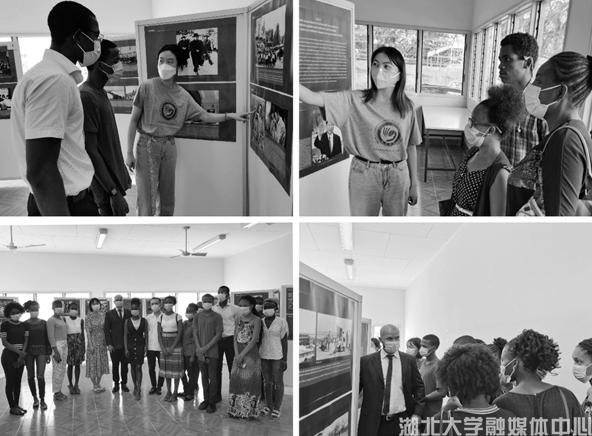 湖北大学-圣普大学孔子学院举办“中国共产党的100年”图片展