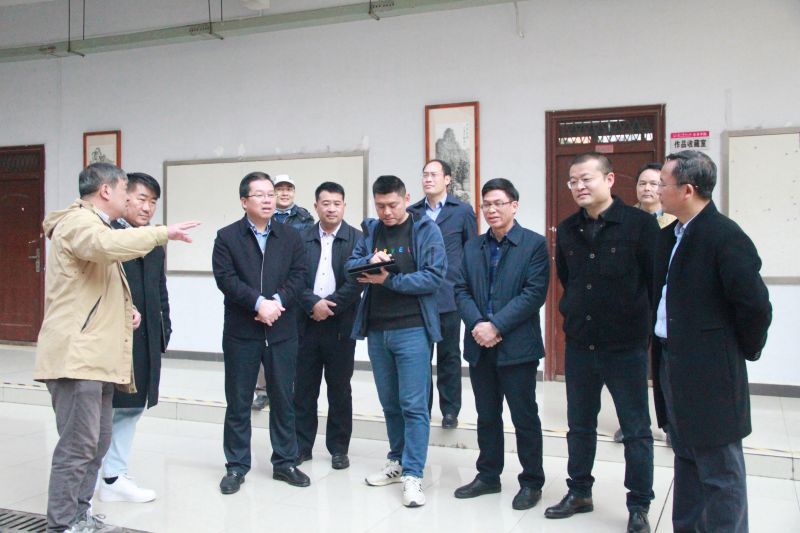 贺祖斌校长到美术学院调研指导工作