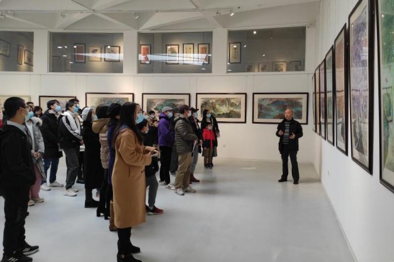 程及美术馆举办“庆祝建党百年——陈志宏书画展”专题讲座与导赏活动
