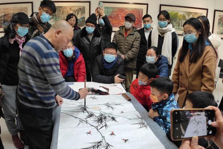 程及美术馆举办“庆祝建党百年——陈志宏书画展”专题讲座与导赏活动