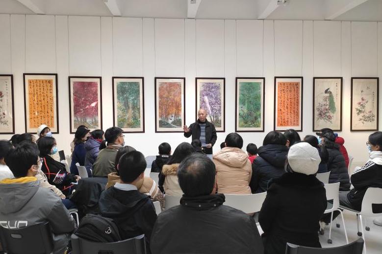 程及美术馆举办“庆祝建党百年——陈志宏书画展”专题讲座与导赏活动