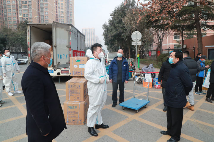 华商网携手陕西金桥人力资源开发集团有限公司向我校捐赠防疫物资