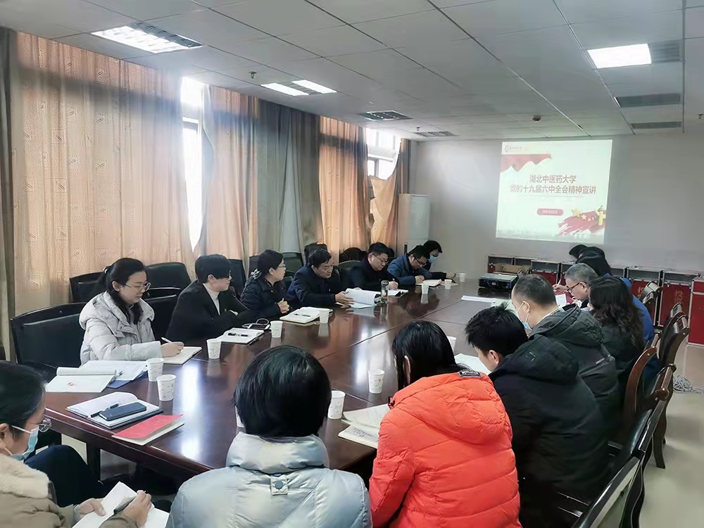 校党委副书记李水清作学习贯彻党的十九届六中全会精神专题宣讲