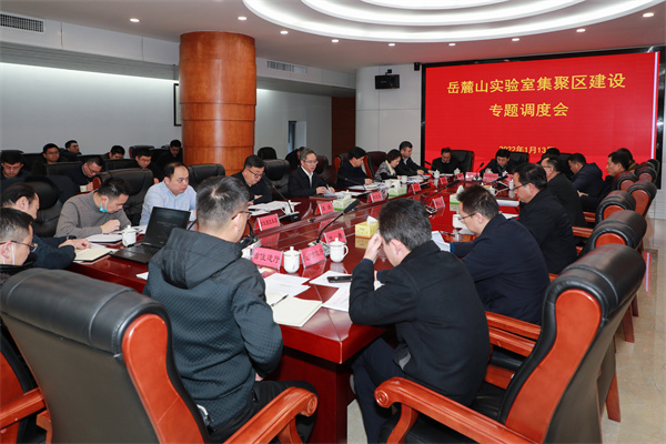岳麓山实验室集聚区建设专题调度会召开