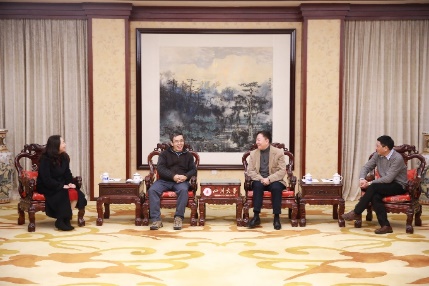 我校杰出校友阮勇斌院士回母校访问