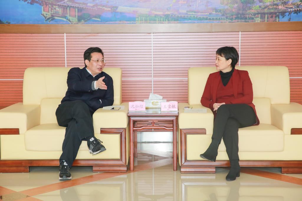 厦门市委统战部部长一行到我校走访