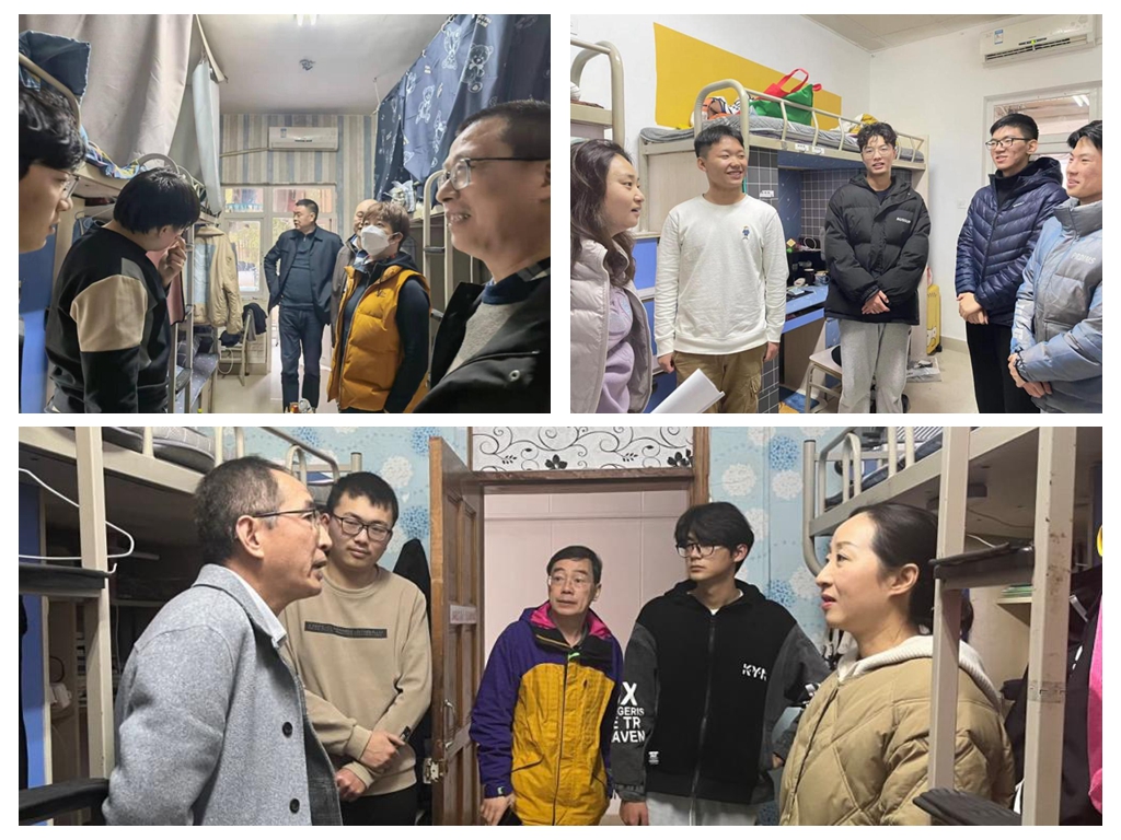 机关第十一支部全体党员深入学生宿舍走访