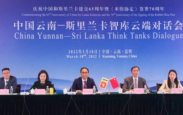 “中国云南—斯里兰卡智库云端对话会”举行 海外学院协办