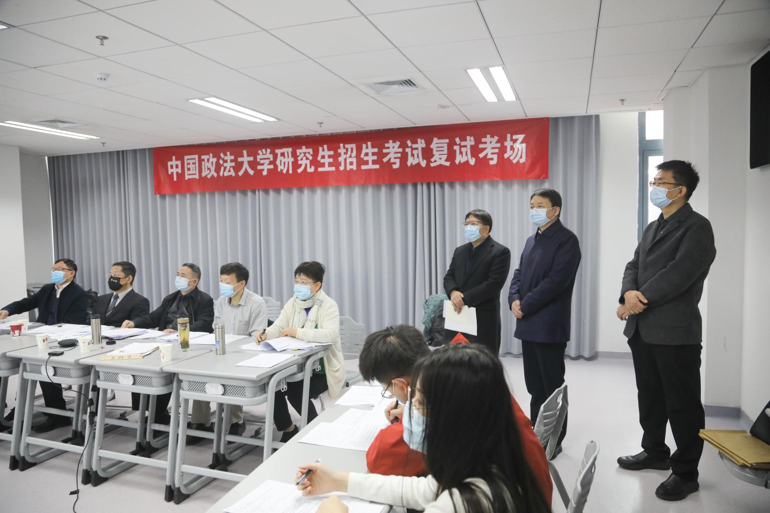 校领导检查2022年研究生招生考试复试工作