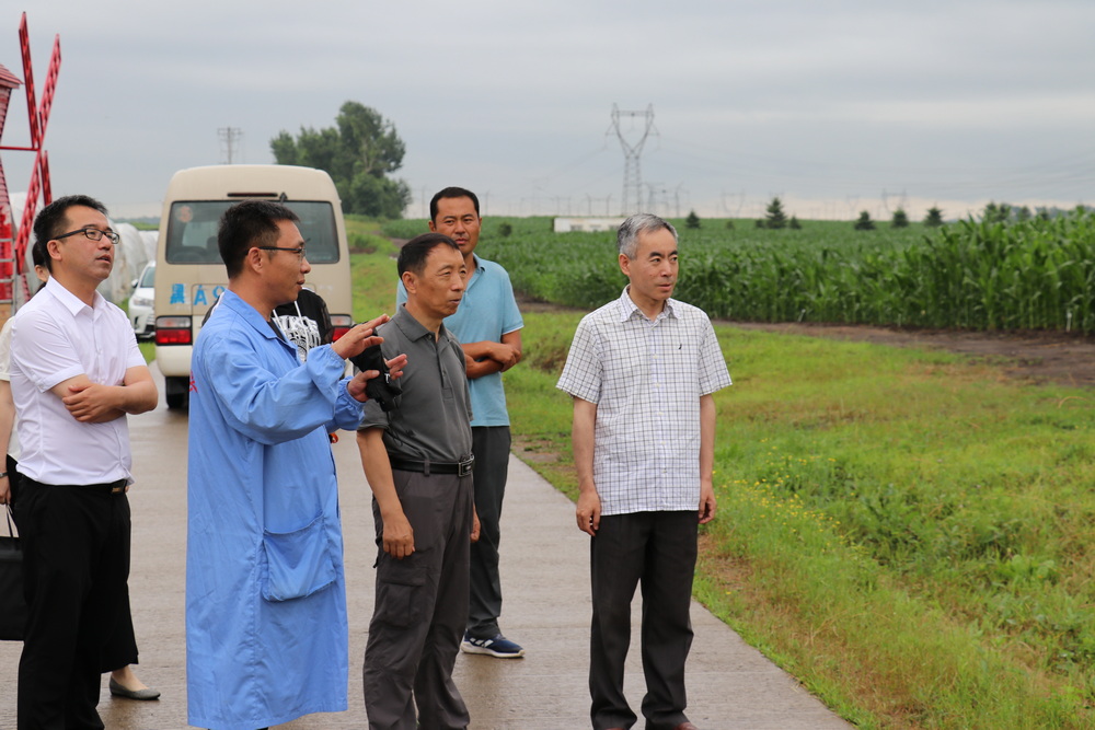 校纪委书记姚军、副校长孙占峰一行到实验实习与示范中心向阳基地调研指导工作