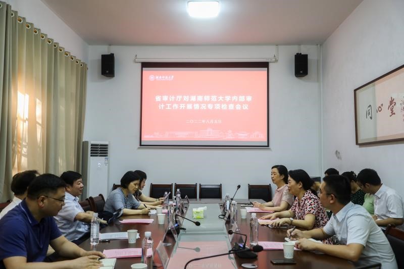 省审计厅对我校内部审计工作进行专项检查